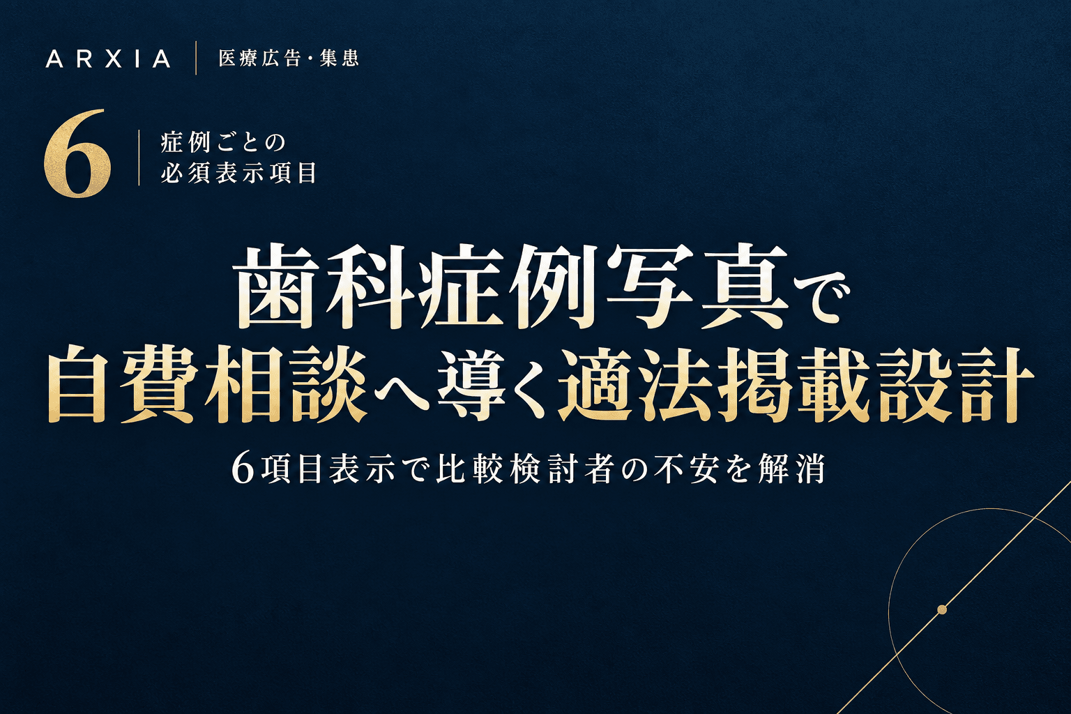 医療広告・集患|歯科症例写真で自費相談へ導く適法掲載設計